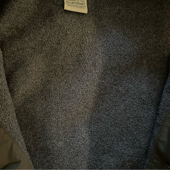 Vintage L. L. Bean Army Green Zip Up Jacket Thinsulate lining Size L 205107 - Picture 3 of 5